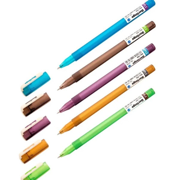 Ручки  шариковые Skyline синие, 5 шт. ТМ Berlingo (Берлинго)