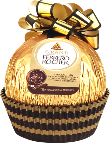 

Фигурный молочный шоколад Grand Ferrero Rocher с лесным орехом 125 г