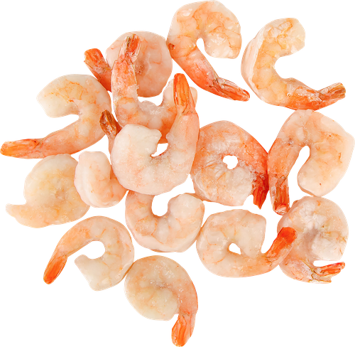 Креветки Королевские (vannamei) 41/50 очищенные с хвостом варено-мороженые, вес до 1 кг