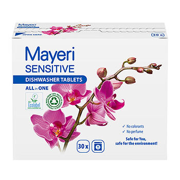 Таблетки для мытья посуды в посудомоечных машинах All in One, Mayeri, 30 шт., Эстония