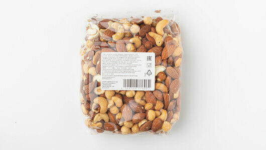 Смесь жареных орехов (миндаль, фундук, кешью)