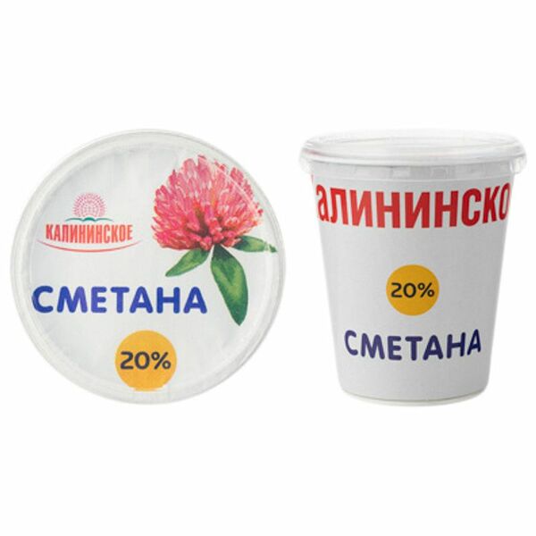 Сметана Калининское 20%