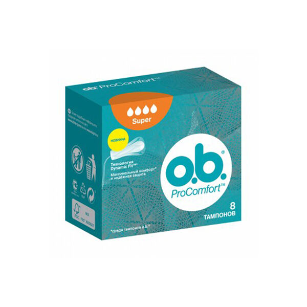 O.B հիգենիկ Տամպոն ProComfort Super N8