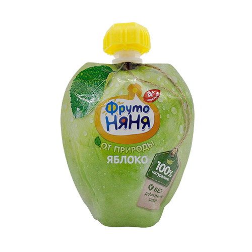 Фрутоняня пюре натуральное яблочное 90 г