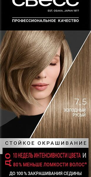 Крем-краска для волос Сьесс  7-5 Холодный русый 115мл