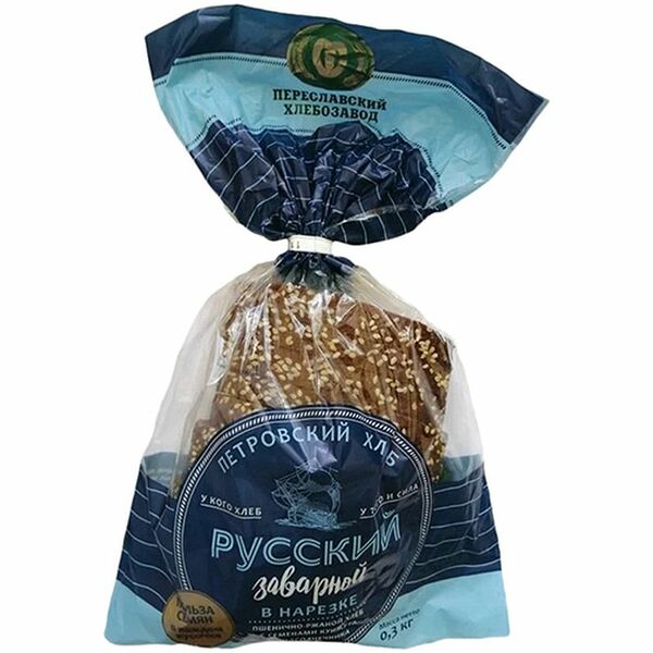 Хлеб Русский Заварной нарезка Переславский Хз