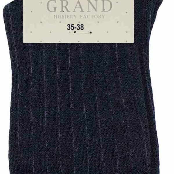 Носки детские Гранд TWL02 цвет: тёмно-синий меланж, размер 22-24 (35-38)