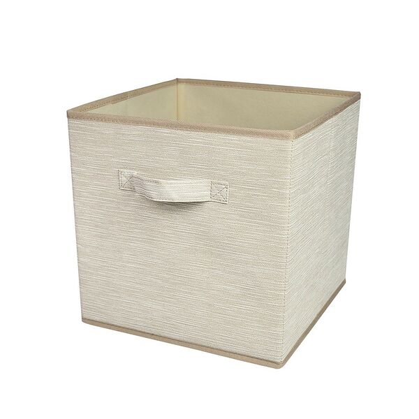 Короб-кубик для хранения Handy Home Латте, 30х30х30 см, бежевый