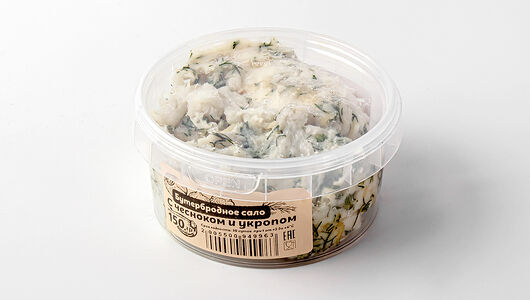 Бутербродное сало с чесноком и укропом_РП