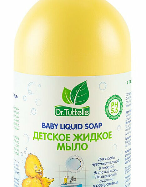 DR. TUTTELLE Детское жидкое мыло с алоэ вера, 500 мл