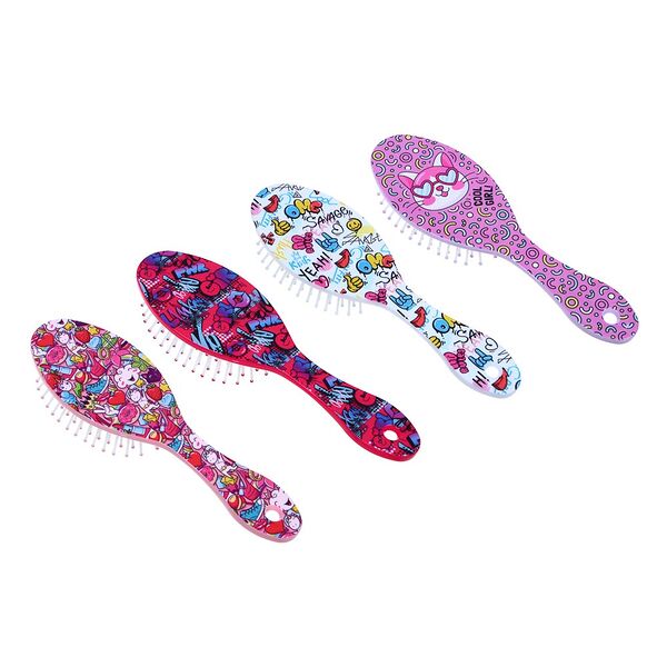 Юниlook расческа массажная 3d, пластик, резина, 17,3х5,2см, 2-4 дизайна