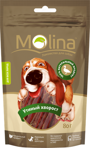 

Лакомство для собак Molina Утиный хворост 80 г