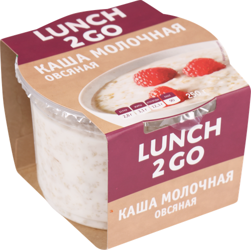 

Каша молочная LUNCH 2 GO Овсяная, 250г
