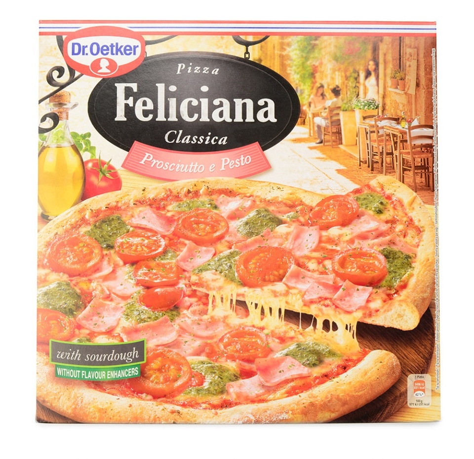 

Пицца Dr.Oetker Феличиана Ветчина и Песто Др. Оеткер Польска Cп. з о. о. 360г Польша