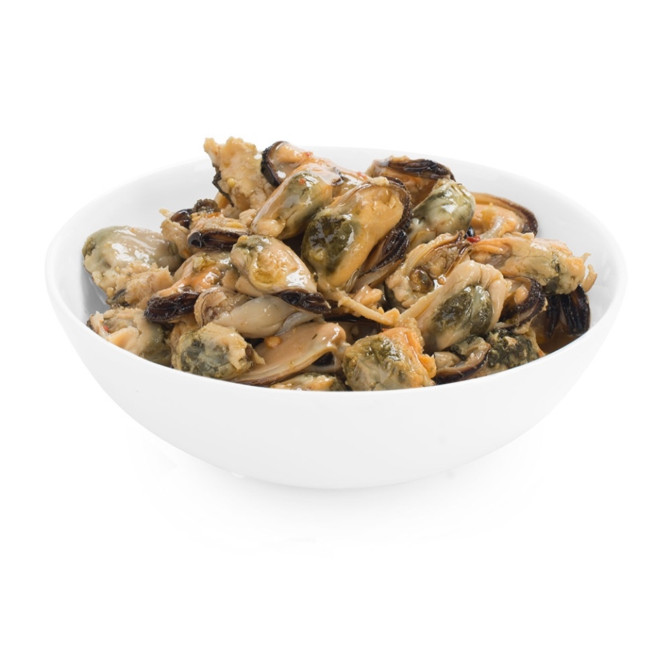 

Мидии Чили Два капитана в масле с пряностями вес