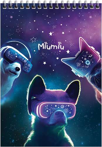 Блокнот MESHU Miumiu А5, 60 листов, в ассортименте 