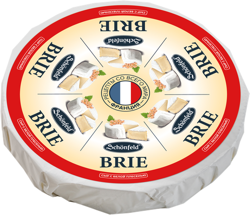 

Сыр SCHONFELD Brie с белой плесенью 45%, без змж, весовой