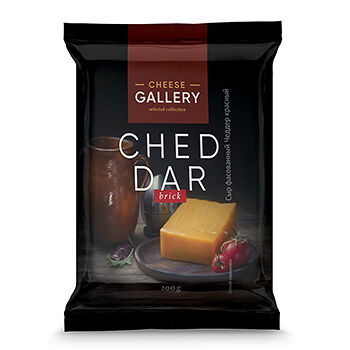 Сыр полутвердый Cheese Gallery Чеддер красный 50%