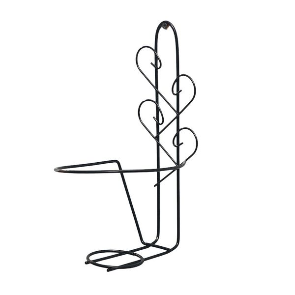 Подвес для кашпо настенный Узор, 16 см, черный