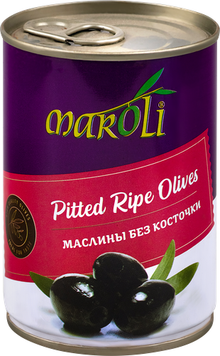 Маслины без косточки MAROLI черные, 300мл