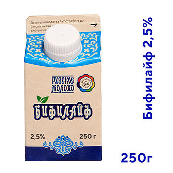 Бифилайф кисломолочный Рузское молоко 2,5%