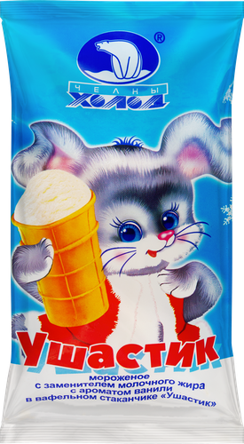 

Мороженое Челны Холод Ушастик молочное ванильное в вафельном стаканчике 70 г
