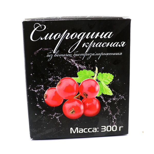 Смородина красная без веточек быстрозам 300г Мока