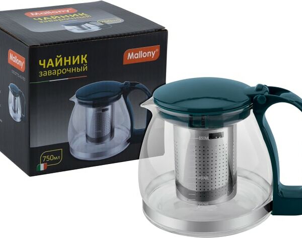 Чайник заварочный Mallony с фильтром 750мл