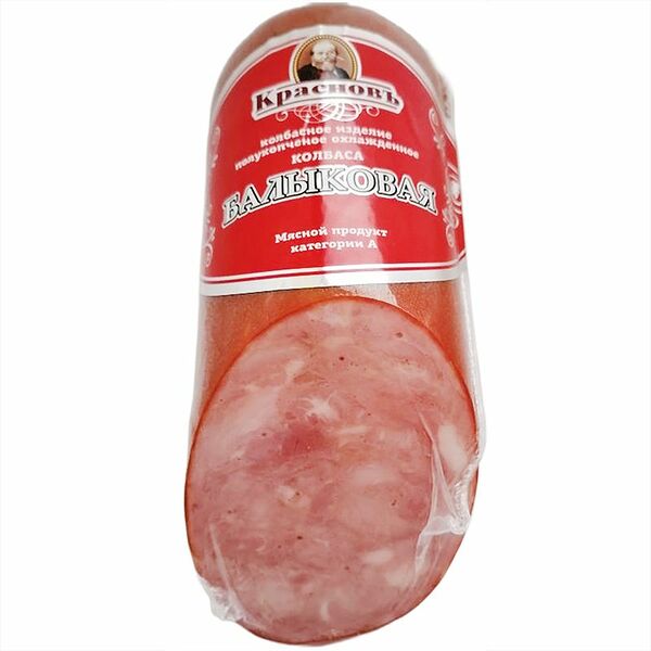 Колбаса полукопчёная Красновъ Балыковая категория А