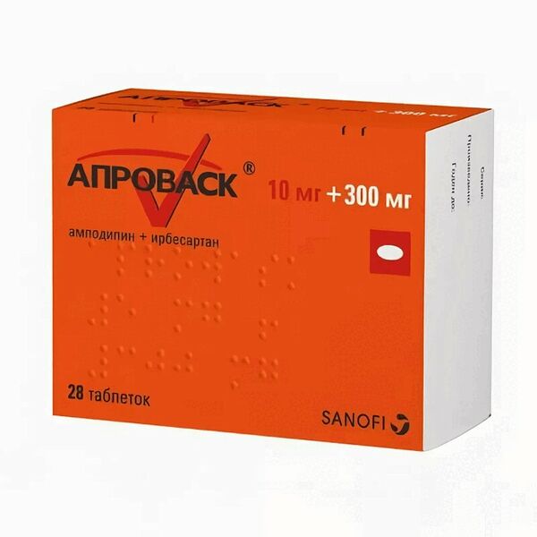 Апроваск таблетки 10 мг + 300 мг 28 шт