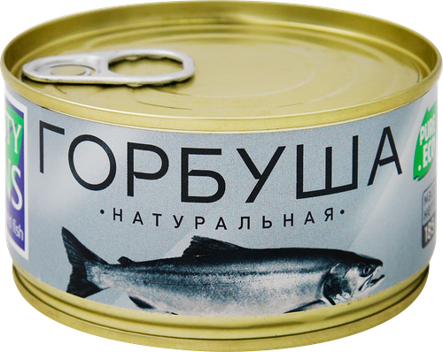 Горбуша Tasty Tins натуральная, 185г
