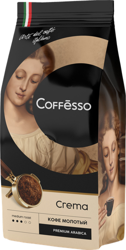 

Кофе молотый Coffesso Crema Premium Arabica средняя обжарка, 250 г