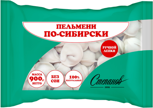 

Пельмени СТЕПАНОВ По-сибирски, 900г