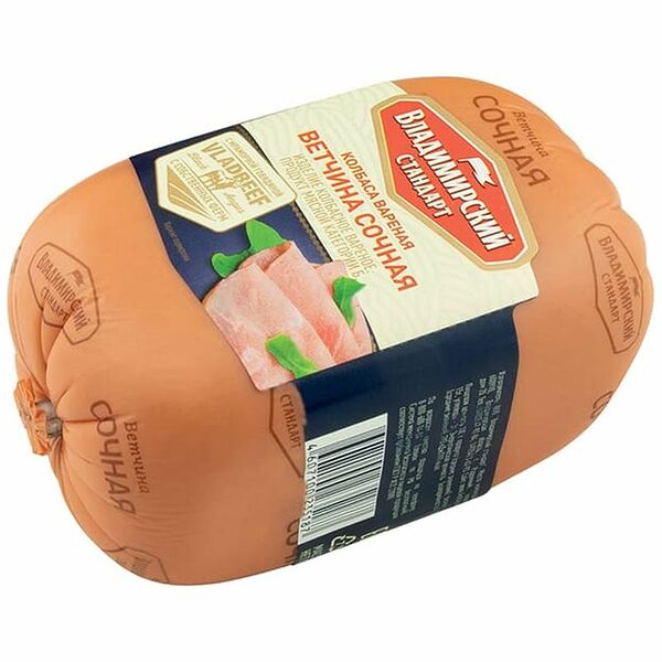 Ветчина варёная Владимирский стандарт Сочная 400г