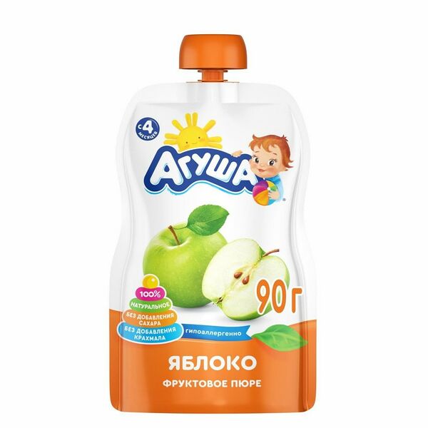Пюре фруктовое Агуша яблоко
