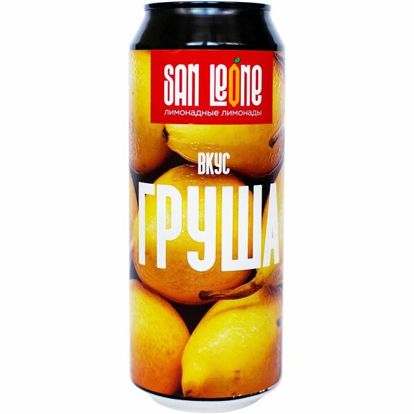 Напиток безалкогольный San Leone Дэвиз со вкусом груша сильногазированный, 500мл