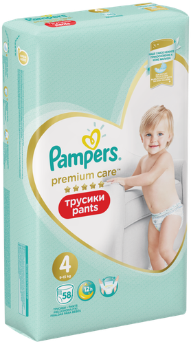 

Подгузники-трусики Pampers Premium Care Pants №4 9-15 кг