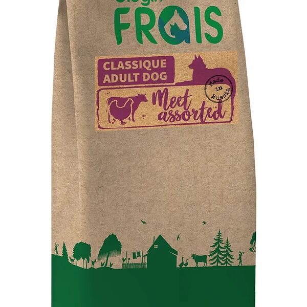 Корм для собак FRAIS Classique Adult Dog Meet Assorted мясное ассорти сух.