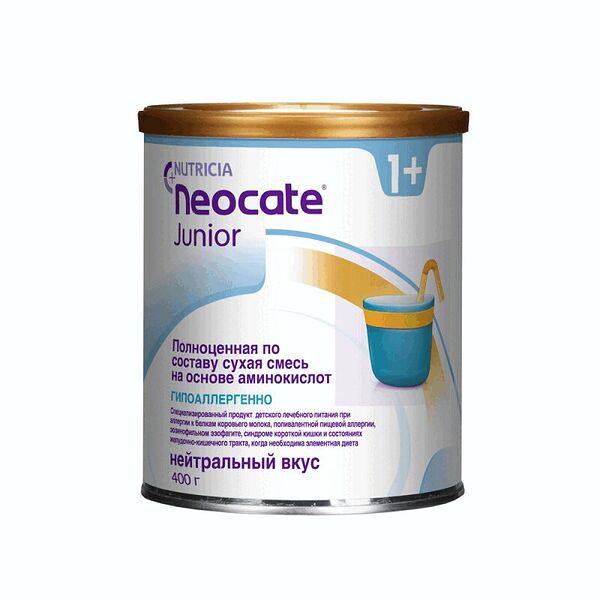 Nutricia Neocate Junior Смесь детская с 12 месяцев с нейтральным вкусом 400 г 
