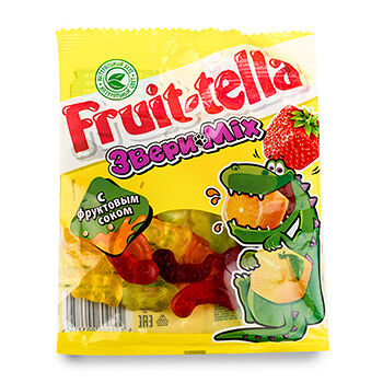 Жевательный мармелад Fruit-tella Звери Mix 70г