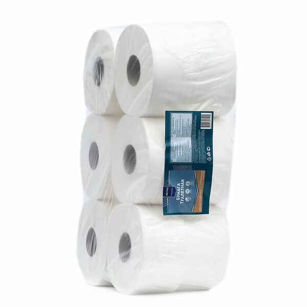 Бумага туалетная двухслойная 12 рулонов ТМ Metro Professional (Метро Профешнл)