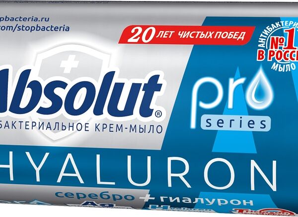 Крем-мыло Absolut Pro антибактериальное серебро+гиалурон