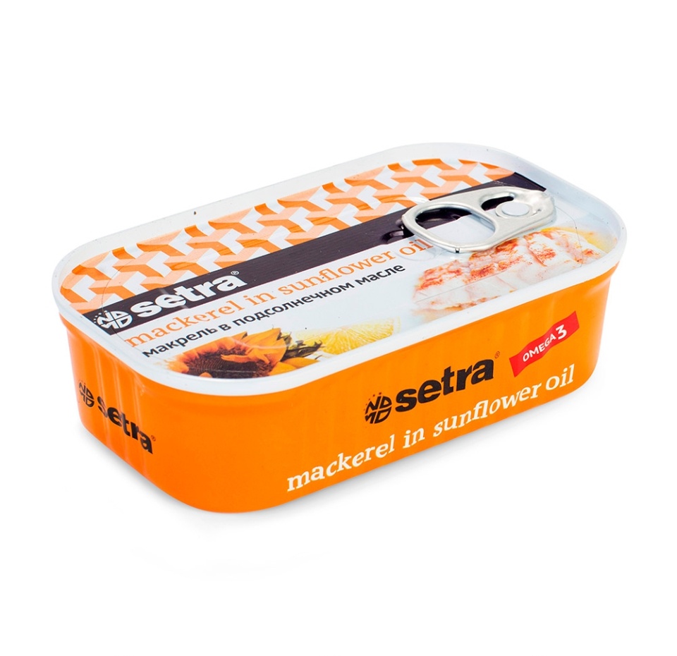 

Макрель Setra в подсолнечном масле 125 г