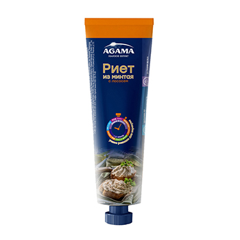 

Риет Agama из минтая с лососем 150 г, Россия
