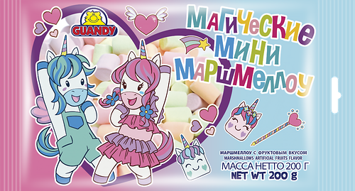 Маршмеллоу ВОЛШЕБНАЯ СТРАНА Магические, мини, фруктовые, 200г