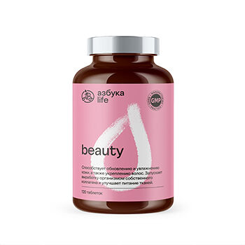 Витаминно-минеральный комплекс для поддержания красоты с коллагеном и гиалуроновой кислотой, «Азбука Life», 120 таблеток, 302 г, Франция