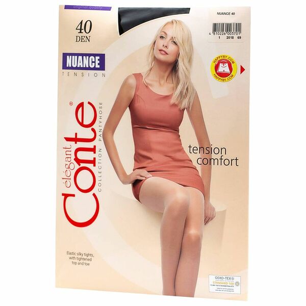 Колготки Conte Elegant Nuance 40 Nero Черные Размер 2