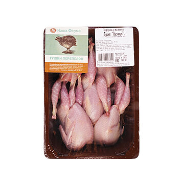 Тушки перепелов «Премиум» охлаждённые, «Наша Ферма», Ярославская область