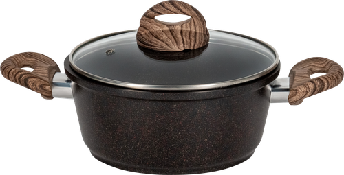 

Кастрюля HOMECLUB Autumn Dream, стеклянная крышка, литой алюминий, антипригарное покрытие, 4л Арт. HM-Au-4