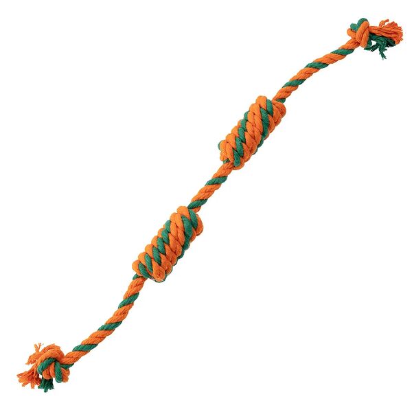 Игрушка для собак Связка сарделек канатная средняя